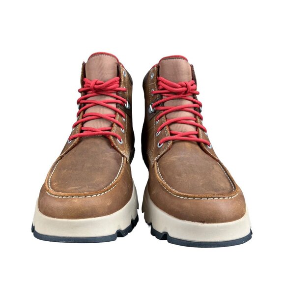 Timberland Originals Ultra Mid WP Rust Full Grain Leather Boots Men's Sizes 8-13 - Picture 2 of 9